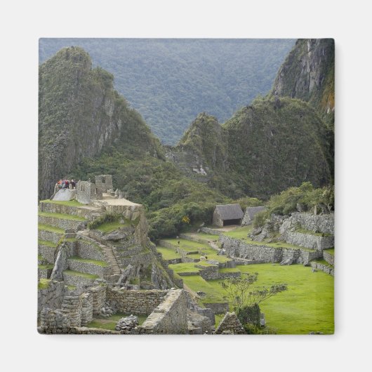 Machu Picchu, ruïnes of Inca city, Peru. 2 Magneet (Voorkant)