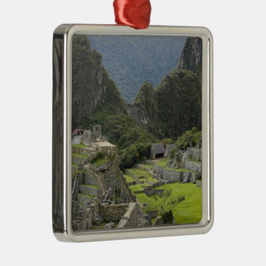 Machu Picchu, ruïnes of Inca city, Peru. 2 Metalen Ornament (Rechts)