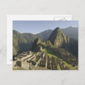 Machu Picchu, ruïnes of Inca city, Peru. Briefkaart (Voorkant / Achterkant)
