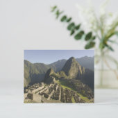 Machu Picchu, ruïnes of Inca city, Peru. Briefkaart (Staand voorkant)