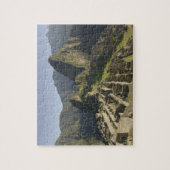 Machu Picchu, ruïnes of Inca city, Peru. Legpuzzel (Verticaal)