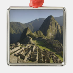Machu Picchu, ruïnes of Inca city, Peru. Metalen Ornament