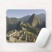 Machu Picchu, ruïnes of Inca city, Peru. Muismat (Met muis)