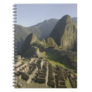 Machu Picchu, ruïnes of Inca city, Peru. Notitieboek