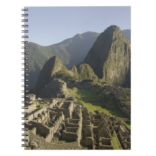 Machu Picchu, ruïnes of Inca city, Peru. Notitieboek (Voorkant)