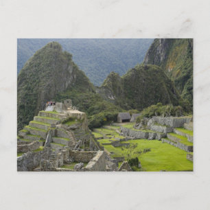 Machu Picchu, ruïnes van Inca-stad, Peru. 2 Briefkaart