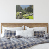 Machu Picchu, ruïnes van Inca-stad, Peru. 2 Canvas Afdruk (Insitu (Slaapkamer))