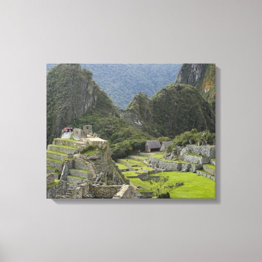 Machu Picchu, ruïnes van Inca-stad, Peru. 2 Canvas Afdruk (Voorkant)