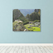 Machu Picchu, ruïnes van Inca-stad, Peru. 2 Canvas Afdruk (Insitu (Houten vloer))
