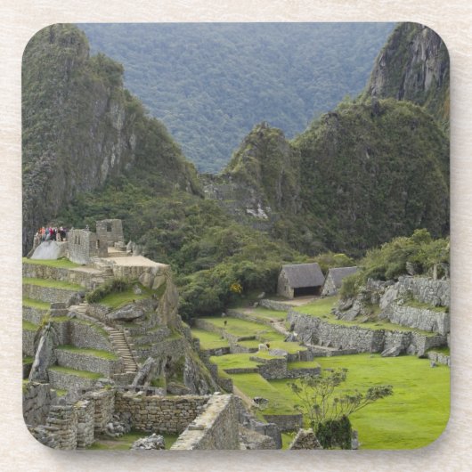 Machu Picchu, ruïnes van Inca-stad, Peru. 2 Drankjes Onderzetter (Voorkant)