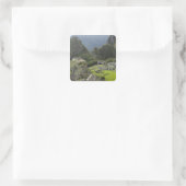 Machu Picchu, ruïnes van Inca-stad, Peru. 2 Vierkante Sticker (Tas)