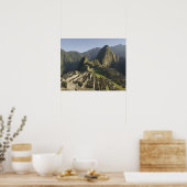 Machu Picchu, ruïnes van Inca-stad, Peru. Poster (Keuken)