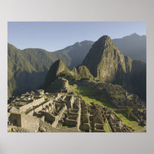 Machu Picchu, ruïnes van Inca-stad, Peru. Poster