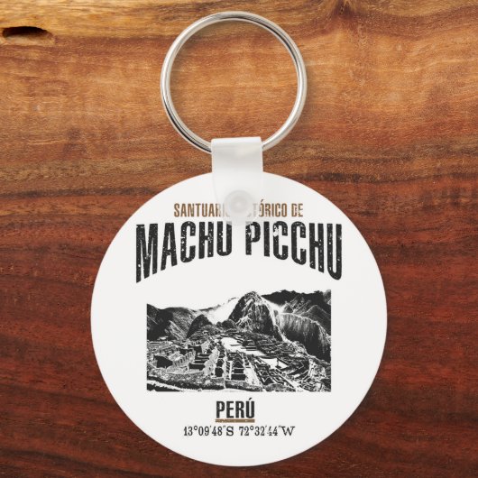 Machu Picchu Sleutelhanger (Voorkant)