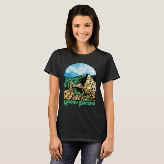 Machu Picchu Souvenir Peru Ruined city South Ameri T-shirt (Voorkant volledig)