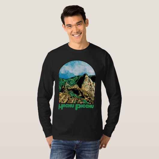 Machu Picchu Souvenir Peru Ruined city South Ameri T-shirt (Voorkant volledig)