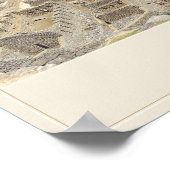 Machu Picchu stenen terrassen Poster (Hoek)