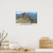 Machu Picchu stenen terrassen Poster (Keuken)