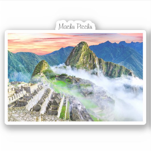 Machu Picchu Sticker (Voorkant)