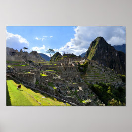 Machu Picchu vanmiddag Poster