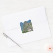 Machu Picchu Vierkante Sticker (Envelop)