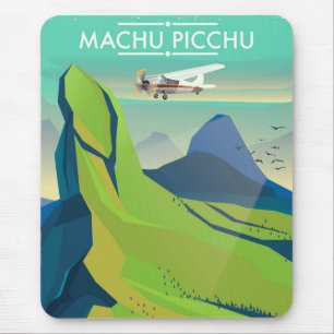 Machu Picchu Vlucht Reisposter Muismat