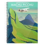Machu Picchu vluchtreisposter Notitieboek (Voorkant)