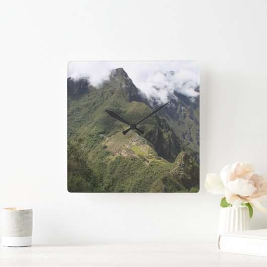 Machu Picchu vogeloog uitzicht klok (Huis)