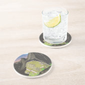 Machu Picchu Zandsteen Onderzetter (Zijkant)