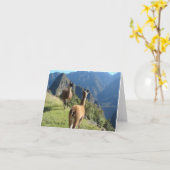Machu Pichu Notecard Kaart (Gele Bloem)