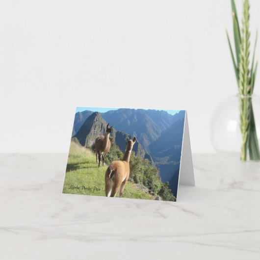 Machu Pichu Notecard Kaart (Voorkant)