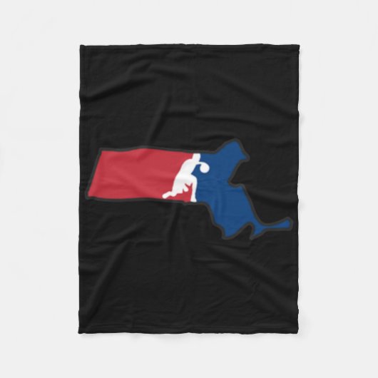 Machusetts Basketball (Verenigde Staten) Fleece Deken (Voorkant)
