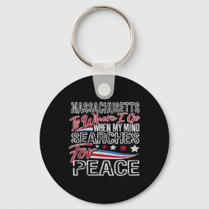  Machusetts Patriotic Memorial Day Sleutelhanger