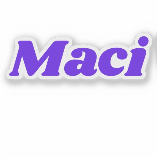 Maci Sticker (Voorkant)
