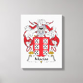 Macias Family Crest Canvas Afdruk (Voorkant)