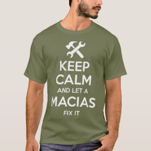 MACIAS Funny Achternaam Verjaardag Family Tree Gif T-shirt
