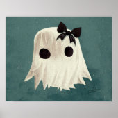 Macie The Friendly Ghost • Kinderen Halloween Kuns Poster (Voorkant)