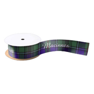 Macinnes clan Pset Scottish tartan Satijnen Lint