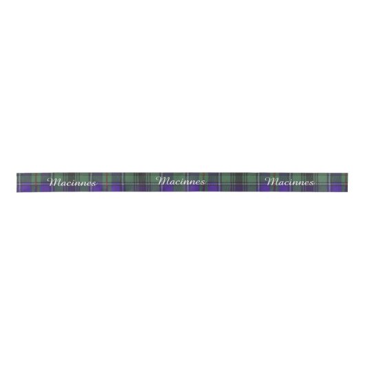 Macinnes clan Pset Scottish tartan Satijnen Lint (Voorkant)