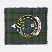 MacInnes Clan Schotse Plaid Fleece Deken (Voorkant (Horizontaal))