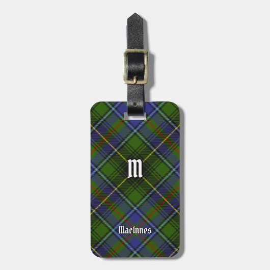 MacInnes Clan Tartan Bagagelabel (Voorkant verticaal)