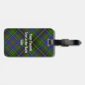 MacInnes Clan Tartan Bagagelabel (Achterkant horizontaal)