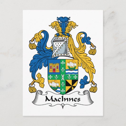 MacInnes Family Crest Briefkaart (Voorkant)