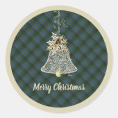 MacInnes Hunting Ancient Original Scottish Tartan Ronde Sticker (Voorkant)