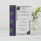 MacInnes Scottish Tartan Programmakaart (Staand voorkant)