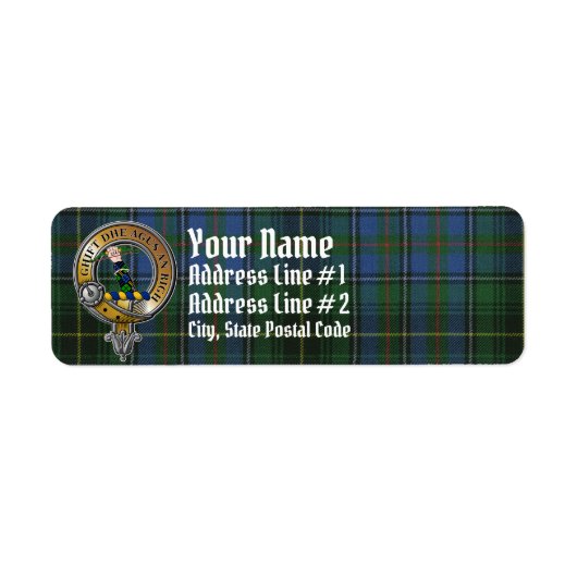 MacInnes Tartan & Badge Etiket (Voorkant)