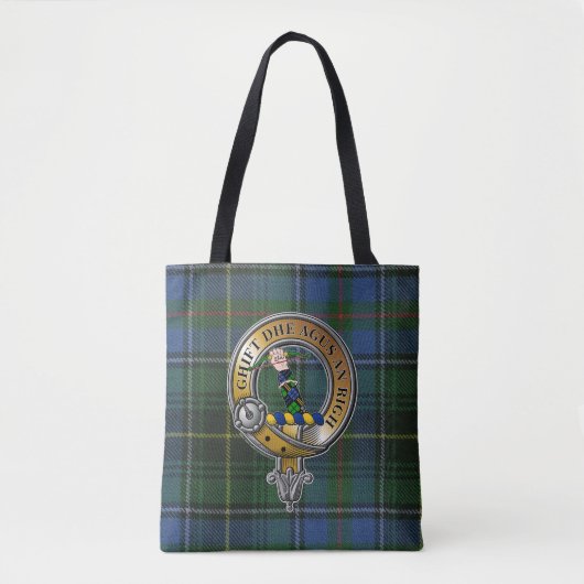MacInnes Tartan & Badge Tote Bag (Voorkant)