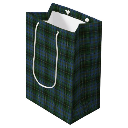 MacInnis Hunting Ancient Scottish Tartan Medium Cadeauzakje (Voorkant Gekanteld)