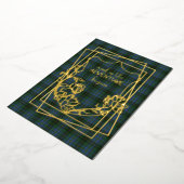 MacInnis Tartan Pset Wedding Folie Uitnodiging (Gedraaid)