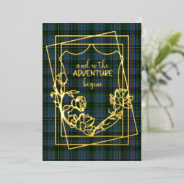 MacInnis Tartan Schotse Huwelijk Folie Uitnodiging
